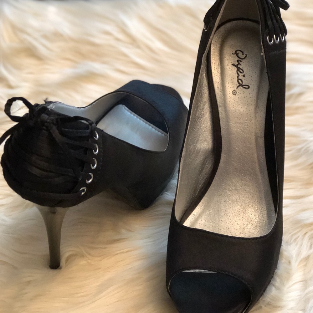 COPY - Open Toe Corset Back High Heels Sz 8